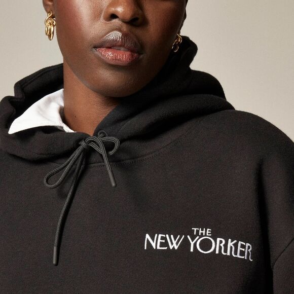 NWT J CREW x The New Yorker Limited-edition relaxed hoodie in heritage fleece - Picture 4 of 7